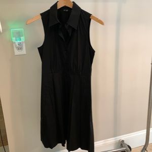 Theory Black Shirt Dress.